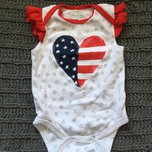 Stars and Stripes heart onesie.
